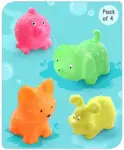 Babyhug Bath In Style Squeezy Toy Set Pet Animals Pack...
