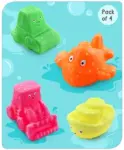 Babyhug Bath In Style Squeezy Toy Set Vehicles Pack of...