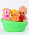 Ratnas Squeezy Babies Bath Toys With Animal Friends -...