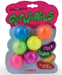 Scoobies Glowballs Bath Toys Pack Of 6 - Multicolor