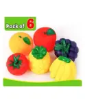 Fiddlerz Squeezy Bath Toys Fruits Pack of 6 -...