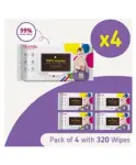 Champs Premium Wet Wipes 72 n with lid pack of 2 - 72...