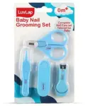 LuvLap Baby Grooming Scissors & Nail Clipper Set/Kit,