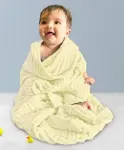 Mom's Home Baby Super Soft Absorbent Muslin 6 Layer Wash Towel - Green