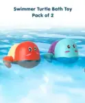Swimming Turtle Wind Up Bath Toys Pack Of 2 -...