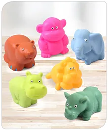 Babyhug Bath Squeeze Toys Jungle Animals Pack of 6 -...