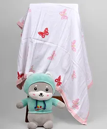 Divine Casa 120 GSM Ultrasoft Cotton Baby Blanket for...