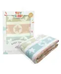 Baby Moo Bunny Tales 100% Muslin Cotton Blanket - Grey