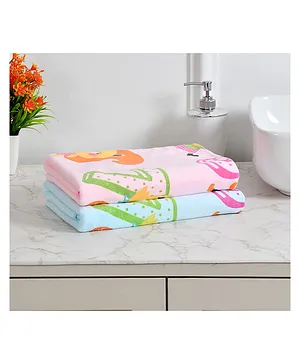 Babyhug Interlock Knit Hooded Wrapper with Space Theme Print L