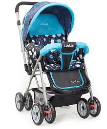 Kids Swing Car With LED Lights & Music - Yellow Grey