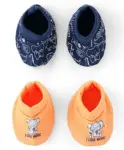OHMS Interlock Knit Mittens & Booties Set with Polar Bear Print...