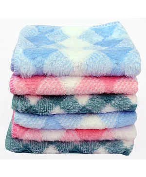 Babyhug Yarn Dyed Terry Striped Hooded Bath Towel L 76 x B 76 cm-