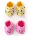 Babyoye 100% Cotton Mittens and Booties Set with Beach Theme...