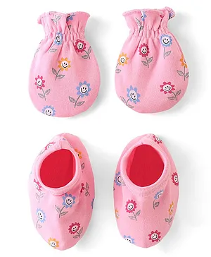 Ben Benny Interlock Knit Mittens & Booties Set with Stripes Pack of...