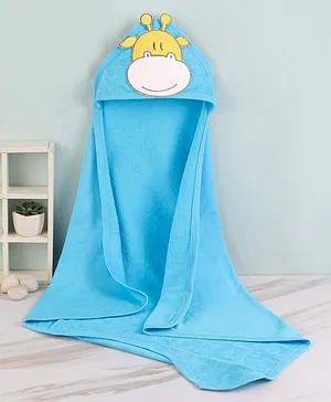 The Little Lookers Large Size Cotton Bath Towel  Blue - (Print May Vary)