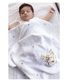 Yellow Apple Super Soft Hooded Baby Blanket with Bear...