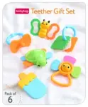 Babyhug Teether Gift Set Pack of 6||Easy to Grip|Fits...