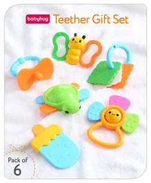 Babyhug Teether Gift Set Pack of 6||Easy to Grip|Fits...