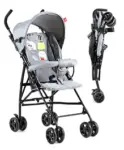 Bonfino Feather Lite Cabin Stroller with Linen Fabric...
