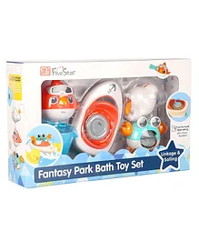 Happy Hues Baby Bath Toys Set- 5 Charming Water Toys