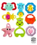 BIBS Colour Pacifier Soother Round Latex Nipple Pack...