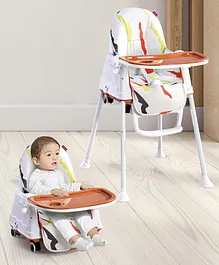 Babyhug 3 in 1 Comfy High Chair with Printed Cushion|...