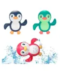OPINA Swimming Penguin Wind Up Bath Toys Pack of 3 -...