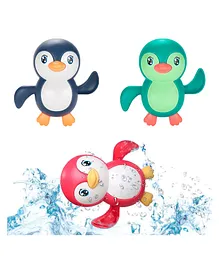 OPINA Swimming Penguin Wind Up Bath Toys Pack of 3 -...