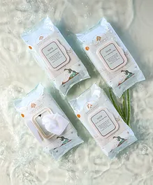 Baby Forest Neer 99.9% Water Baby Wipes- Pack of 4 |...
