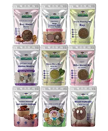 Happa Organic Snack & Puree Combo for Babies 8M+,