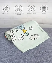 Syga Pure Soft Cotton Blanket Mushroom Print -...