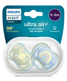 Avent Soother Air Orthodontic Pacifiers Pack of 2 -...