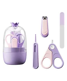 4 Piece Grooming Kit - Purple