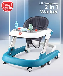 Plug & Play Tricycle With Storage Baskets - Blue