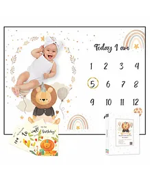 Brandonn Printed Crib Baby Swaddle Blanket Pack of 2 ...