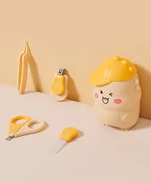 Dino Shaped 4 Piece Grooming Kit - Yellow