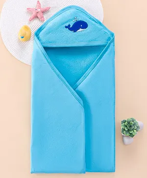 Babyhug Woven Terry Bath Towel With Panda Embroidery L 100 x B 50 cm