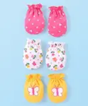 BABYHUG 100% COTTON MITTENS - PACK OF 3