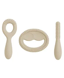 neemtoys Baby Neem Wooden Teethers - Apple, Mango,...