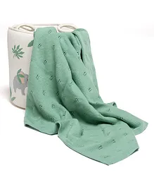 Aariro Organic Cotton Reversible Muslin Blanket Stand...
