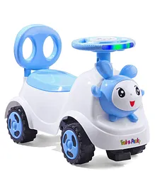 Smooth Ride Kids Swing Car With Light & Music - Pink