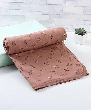 Tinycare Hooded Towel Strawberry Print - Green