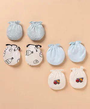 Ben Benny 100% Cotton Knit Booties With Patch Detailing Pack of 3 -...