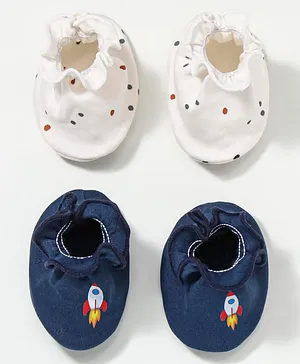 Ben Benny 100% Cotton Interlock Mittens and Booties Animal Print...