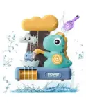 Happy Hues Dinosaur Bath Toys -Mold Free Wall Mount...