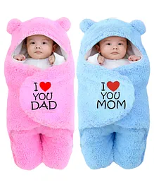 I Bear Soft Cotton Blanket - Pink