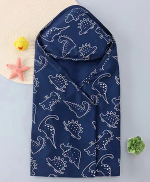 Pine Kids Terry Woven Towel & Wrapper Heart Print L 60 x B 120