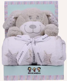 Babyhug Single Ply Mink Blanket Animal Faces Print -...