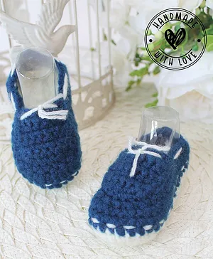 Funkrafts Handmade Crochet Bow Applique Detailed & Pearl...