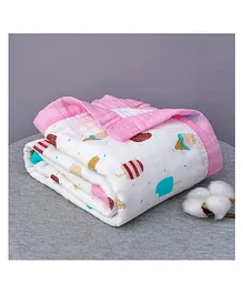 Babyhug Coral All Season Blanket - Grey